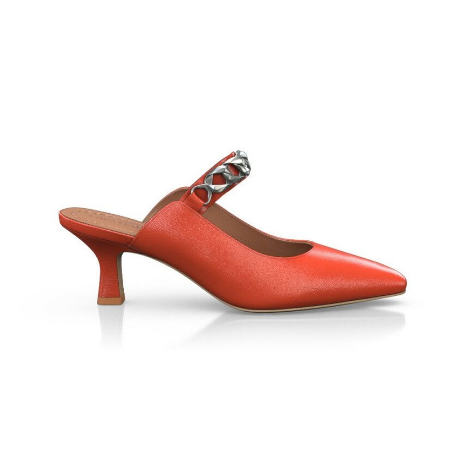 * Mid Heel Pointed Toe Shoes 19837 | Heels