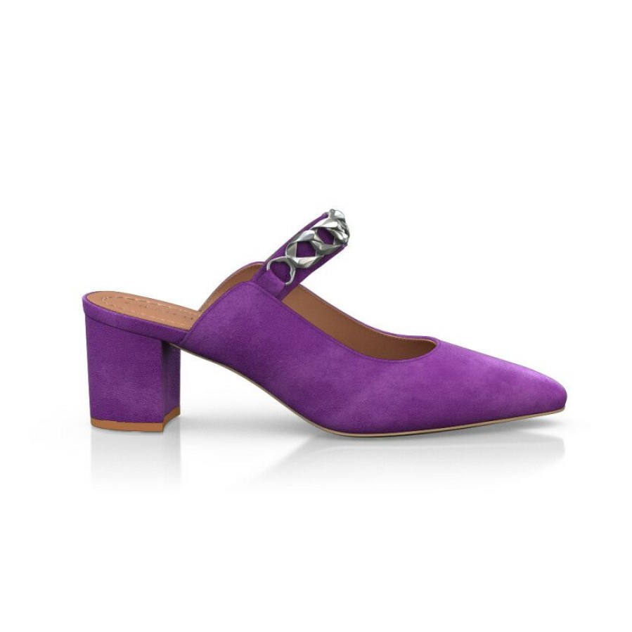 * Mid Heel Pointed Toe Shoes 19843 | Heels