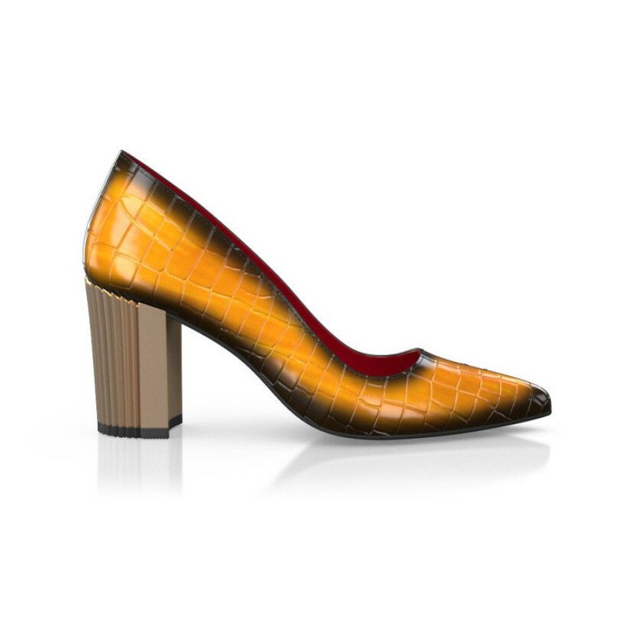 * Woman`S Luxury Block Heel Shoes 44862 | Heels