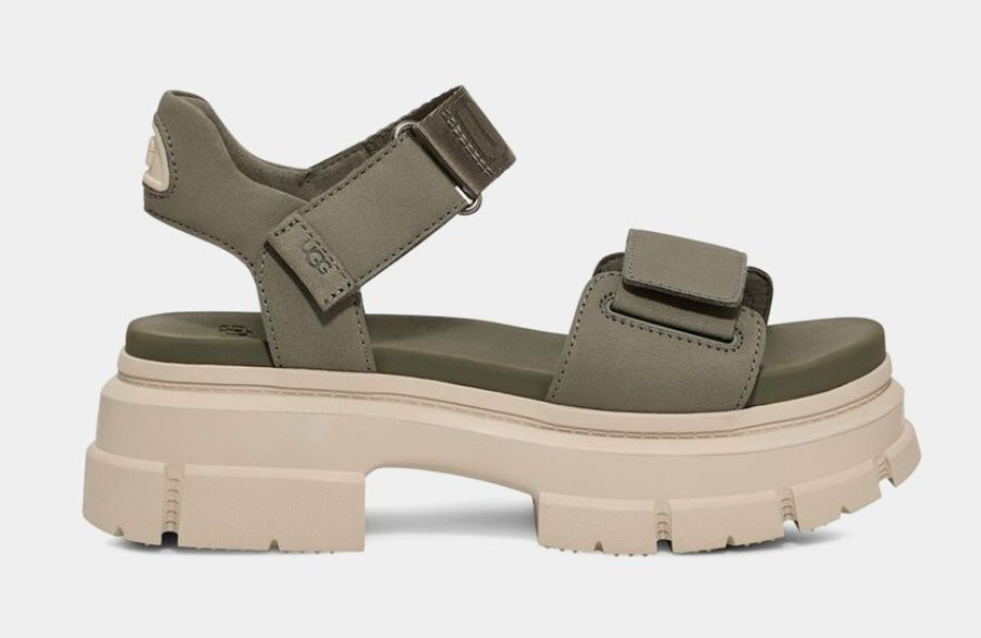 * Ugg Ashton Ankle Womens Sandals (Green/Beige) | Sandals, Slippers & Slides