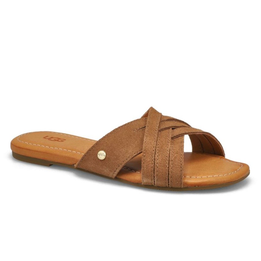 * Ugg Women'S Kenleigh Slide Sandal Chestnut | Sandals