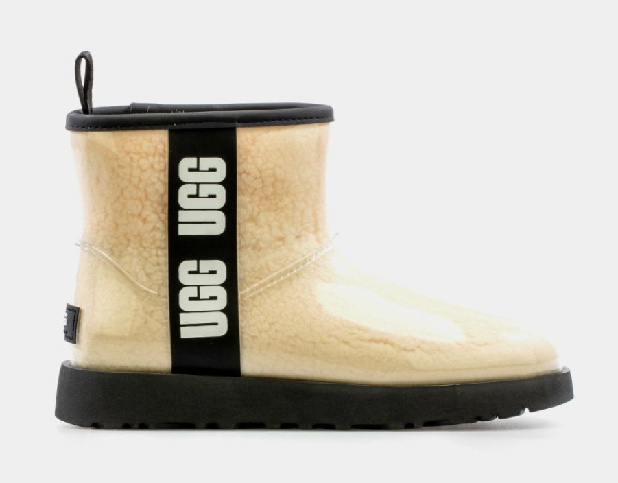 * Ugg Classic Clean Mini Sheepskin Womens Boot (Beige) | Boots