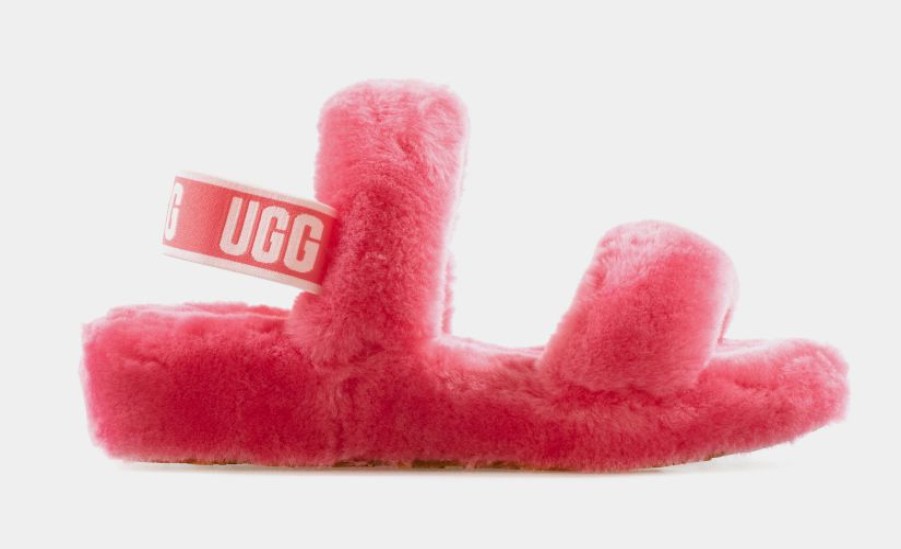 * Ugg Oh Yeah Womens Slide Sandals (Pink) | Sandals, Slippers & Slides