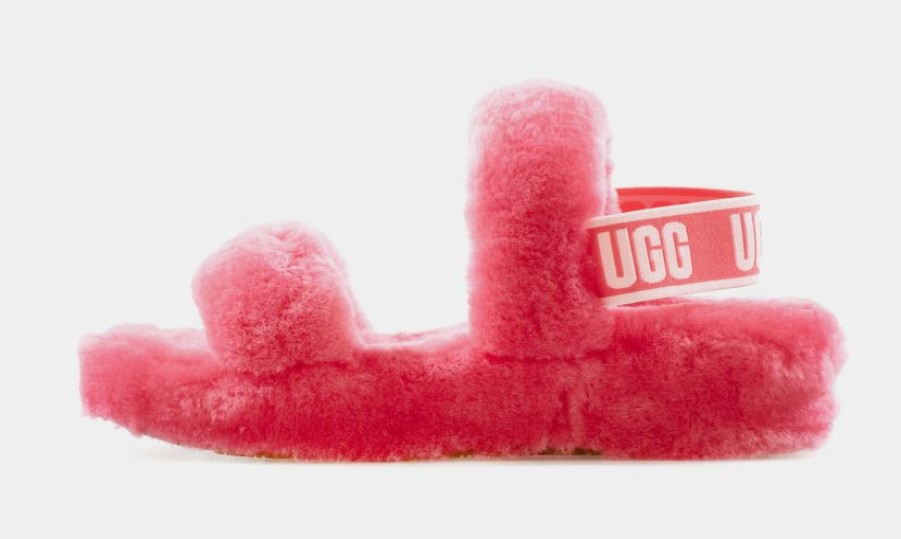 * Ugg Oh Yeah Womens Slide Sandals (Pink) | Sandals, Slippers & Slides