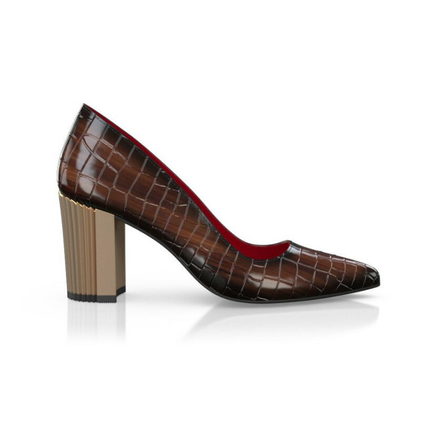 * Woman`S Luxury Block Heel Shoes 44859 | Heels