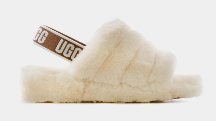 * Ugg Fluff Yeah Womens Slide Sandals (Beige) | Sandals, Slippers & Slides