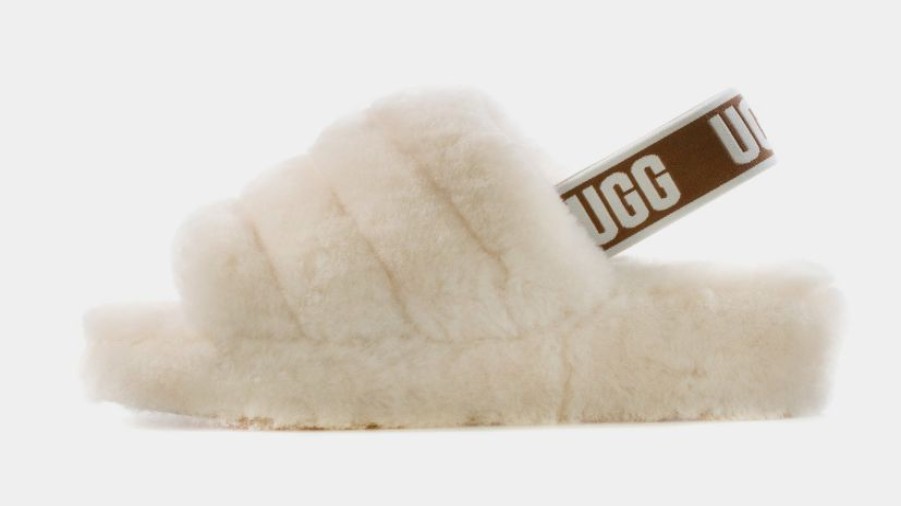 * Ugg Fluff Yeah Womens Slide Sandals (Beige) | Sandals, Slippers & Slides