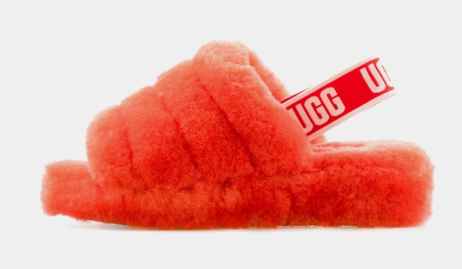 * Ugg Fluff Yeah Womens Slide Sandals (Red) | Sandals, Slippers & Slides