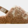 * Ugg Fluff Yeah Cow Womens Sandals (Brown/White) | Sandals, Slippers & Slides