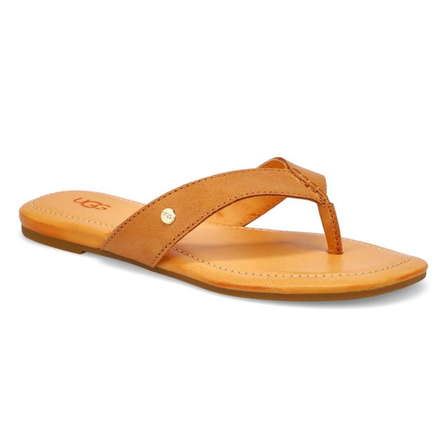 * Ugg Women'S Tuolumne Thong Sandal Almond | Sandals