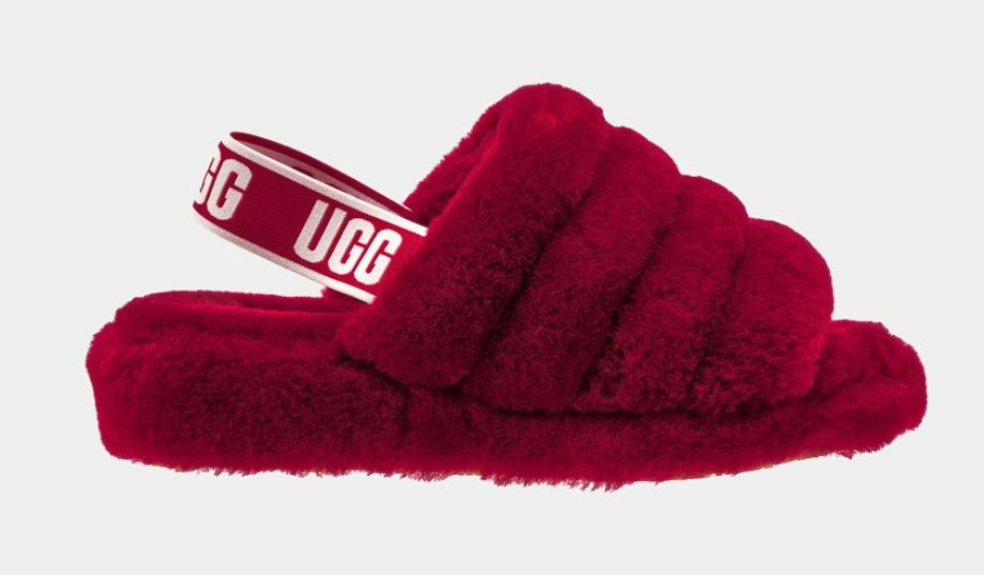 * Ugg Fluff Yeah Womens Slide Sandal (Red) | Sandals, Slippers & Slides