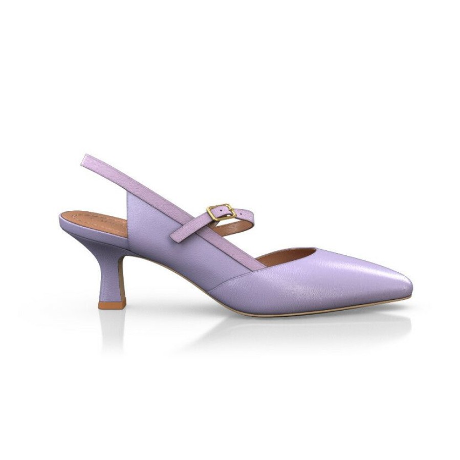 * Mid Heel Pointed Toe Shoes 18370 | Heels