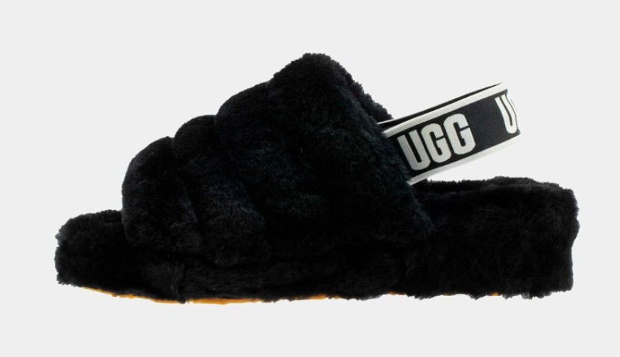 * Ugg Fluffy Yeah Womens Slide Sandal (Black) | Sandals, Slippers & Slides