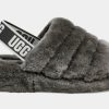 * Ugg Fluff Yeah Womens Sandals (Grey) | Sandals, Slippers & Slides