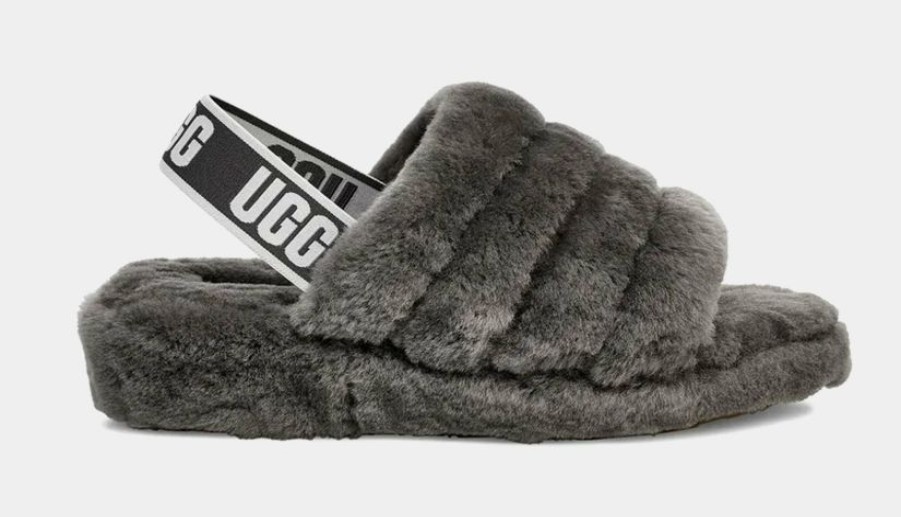 * Ugg Fluff Yeah Womens Sandals (Grey) | Sandals, Slippers & Slides