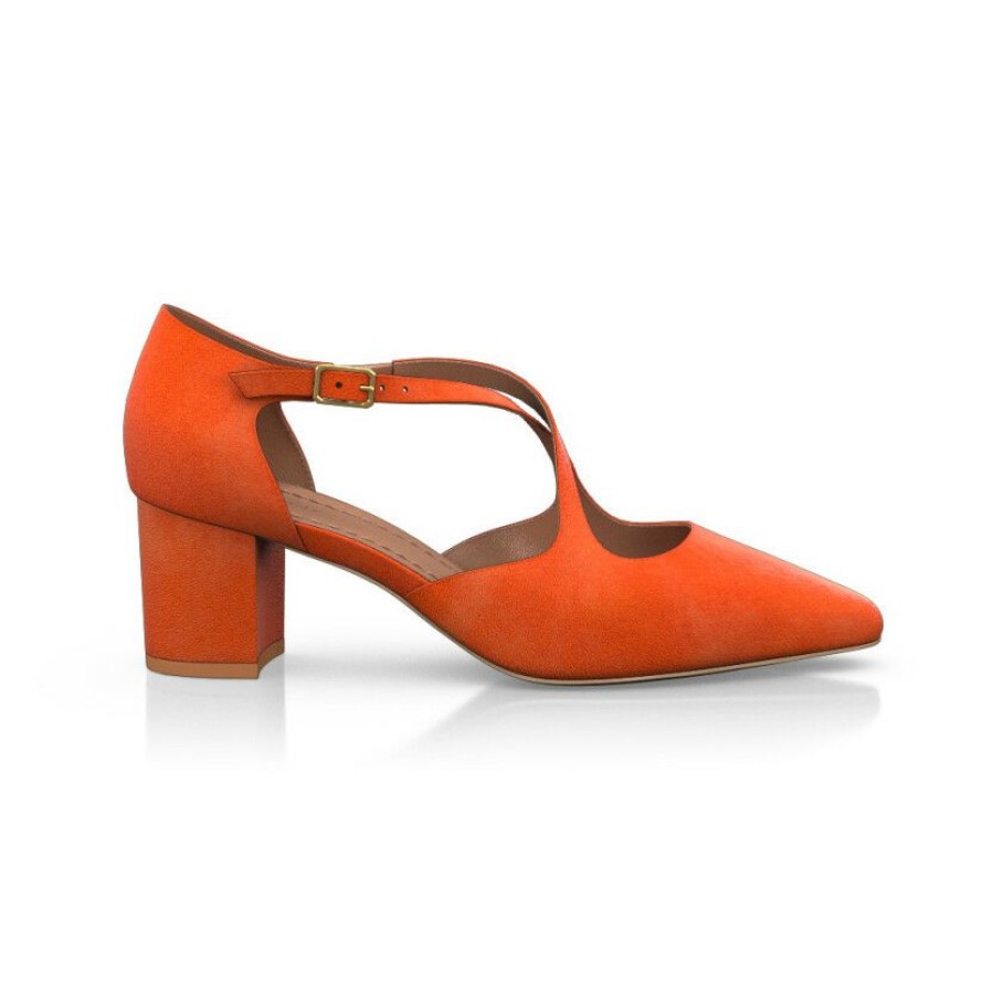 * Mid Heel Pointed Toe Shoes 19876 | Heels