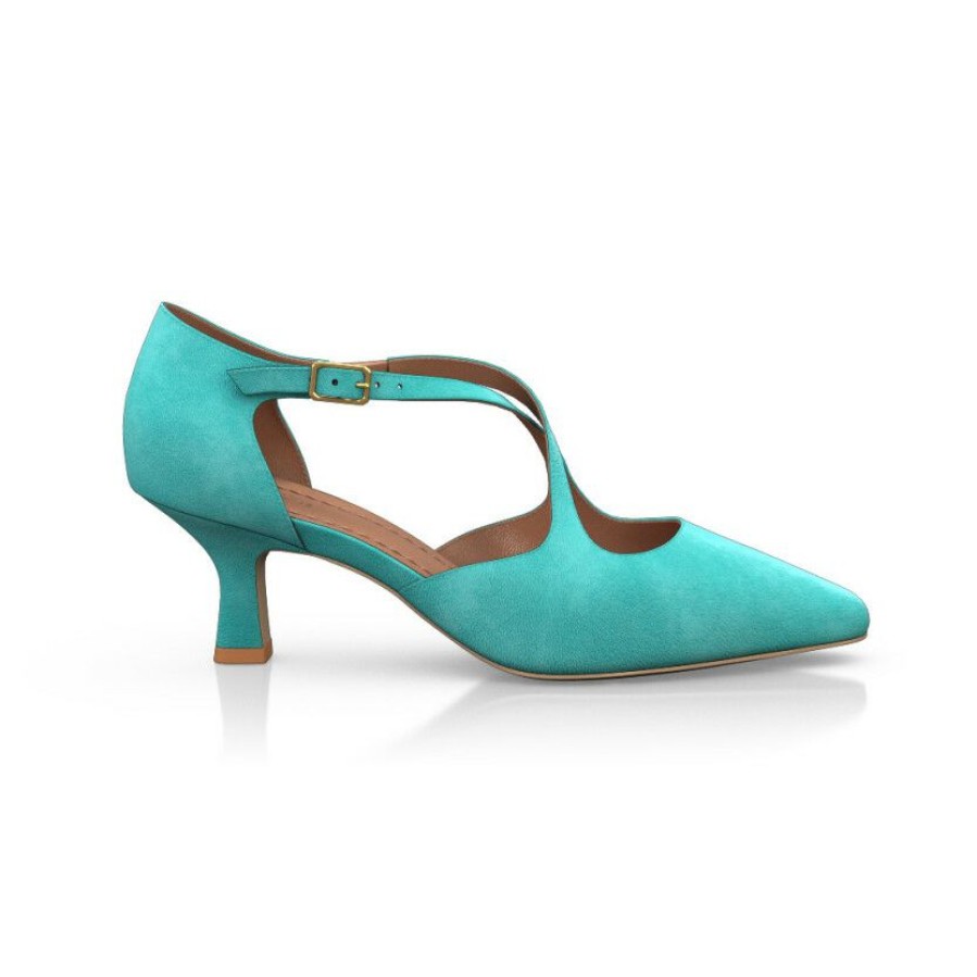 * Mid Heel Pointed Toe Shoes 19897 | Heels