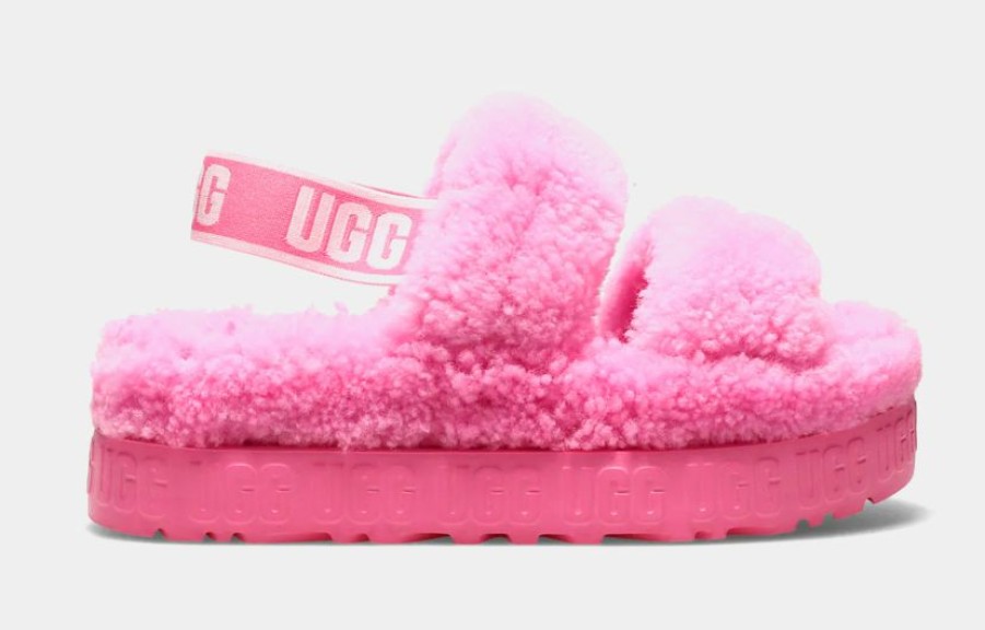 * Ugg Oh Fluffita Womens Sandals (Pink) | Sandals, Slippers & Slides