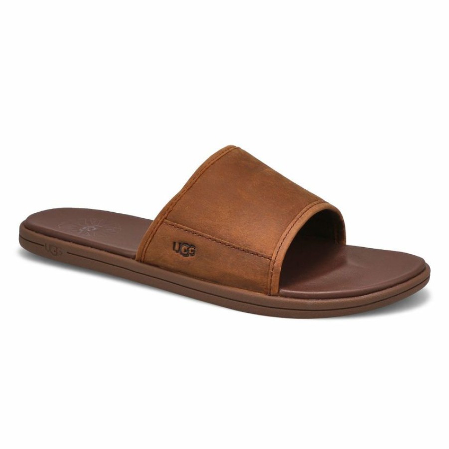 * Ugg Men'S Seaside Slide Sandal Luggage | Sandals