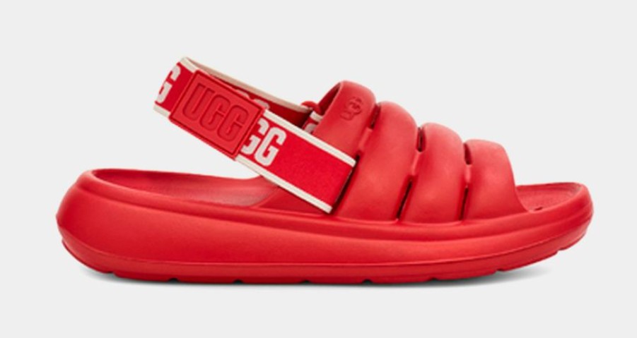 * Ugg Sport Yeah Slides Womens Sandals (Red) | Sandals, Slippers & Slides